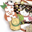 画像4: 元祖ふとねこ堂／猫国飾り Ｇ （眠り猫・三毛） (4)