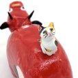 画像8: [ 張子 ] 人形屋笑陽／オリジナル チビべこ・座り猫のせ（三毛猫）７cm