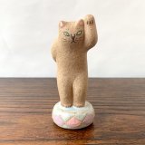 ［陶器］招き猫製作所ほたる庵／ありがとう Ｂ