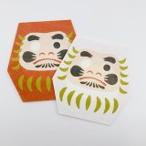 [紙製品] 美濃和紙／型抜きぽち袋・紅白だるま（２枚入）