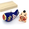 画像7: ［土人形］ 門司ヶ関人形／鯉乗り金太