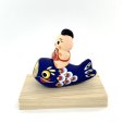 画像3: ［土人形］ 門司ヶ関人形／鯉乗り金太
