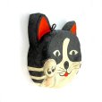 画像3: [張子] お面のおっとぼけ／招き猫面（白黒）