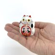 画像6: ［練物］鈴幸人形店／猫だるま（前）