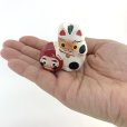 画像6: ［練物］鈴幸人形店／猫だるま（横）