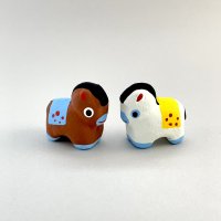 ［練物］鈴幸人形店／めおと午（ペア）