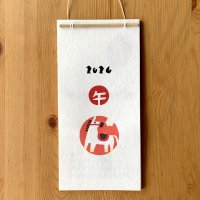 [紙製品] 羅工房／２０２６手摺り型染めカレンダー・午