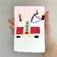 画像4: [紙製品] 羅工房／手摺り型染め和紙はがき・神馬 (4)