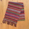 画像1: 手織りマフラー／ストライプ（マルチカラー） (1)