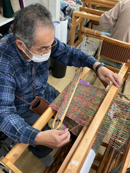 その他の写真1: 手織りマフラー／ストライプ（マルチカラー）