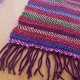 画像2: 手織りマフラー／ストライプ（マルチカラー） (2)