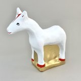 [土人形] 八橋人形／午（白）