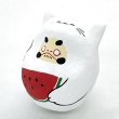 画像6: [張子] 山口さくら／白猫だるま（スイカ） (6)