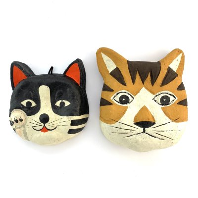 画像1: [張子] お面のおっとぼけ／とら猫面