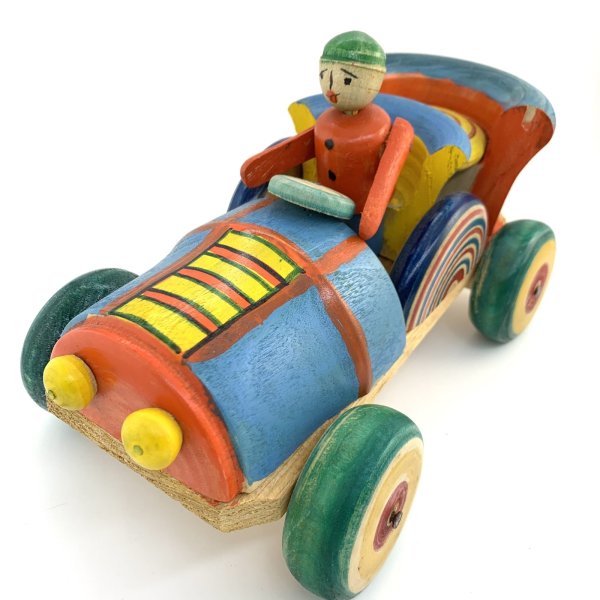 画像1: [木地玩具] はりまや／自動車 (1)