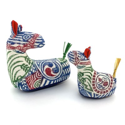 画像1: ［布製品］真工藝／木版手染ぬいぐるみ・干支の仔馬