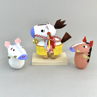 画像1: ［まゆ細工］村田民芸工房／まゆ細工・チャグチャグ馬コ