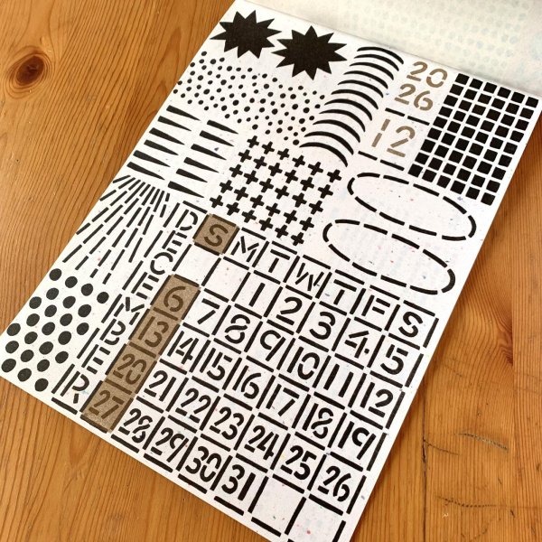 画像6: [カレンダー] よつめ染布舎かれんだ２０２６ (6)