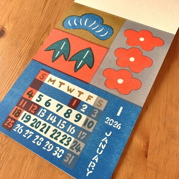 画像2: [カレンダー] よつめ染布舎かれんだ２０２６ (2)
