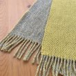 画像2: 手織りマフラー／両面織り（レモンイエロー／グレー） (2)