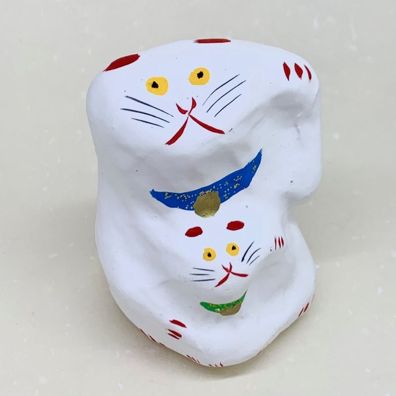 京都府 山崎張子の招き猫（大型） 郷土玩具 張り子 - 人形 